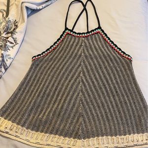 Mossima tank crocheted sweater. Size XS fits more like a SM/M.